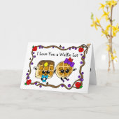 Ik hou een heleboel van je, Happy Valentijnsdag Kaart (Gele Bloem)