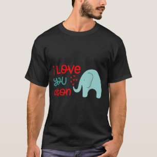 Ik hou een heleboel van je Olifant Valentijnsdag T-shirt
