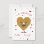 Ik hou een wafel veel van je Hart Valentijn voor k (Voorkant)