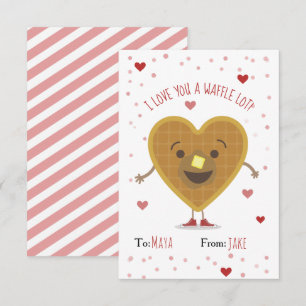 Ik hou een wafel veel van je Hart Valentijn voor k