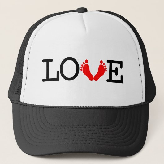 Ik hou er wat van - rood trucker pet (Voorkant)