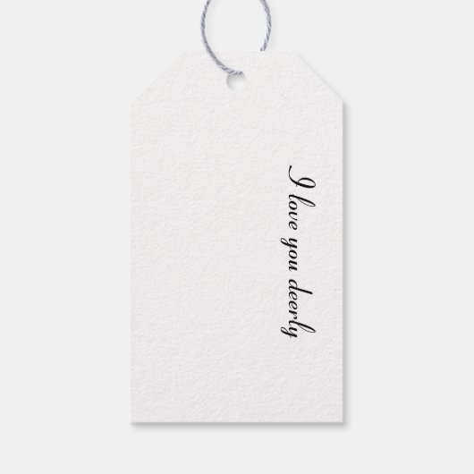 Ik hou erg van je cadeaulabel (Achterkant)