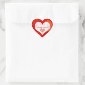 Ik hou erg van je hartverscheurde sticker (Tas)