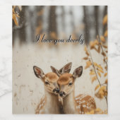 Ik hou erg van je wijn etiket (Enkel label)