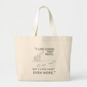 IK HOU ERG VAN KOFFIE GROTE TOTE BAG (Voorkant)