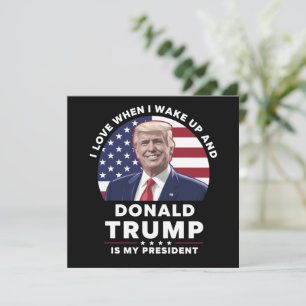 Ik hou ervan als ik wakker word en Donald Trump mi Kaart
