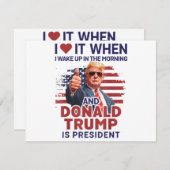 Ik hou ervan als ik wakker word en Trump is Presid (Voorkant / Achterkant)