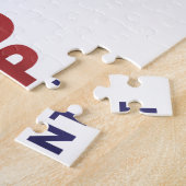 Ik hou ervan als ik wakker word en Trump is Presid Legpuzzel (Zijkant)