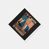 Ik hou ervan als ik wakker word en Trump President Servet (Hoek)