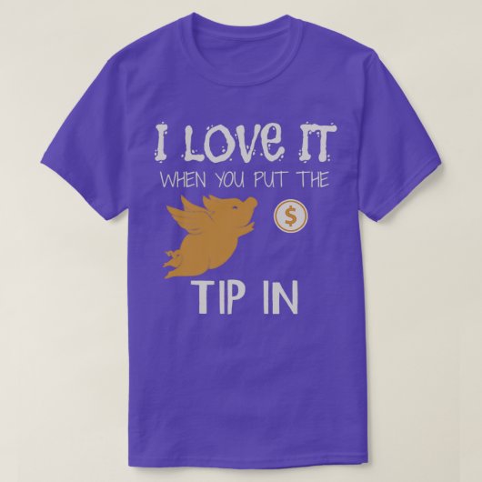 Ik hou ervan als je de tip in 1 zet t-shirt (Design voorkant)