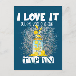 Ik hou ervan als je de Tip in een grappige Bartend Briefkaart