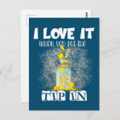 Ik hou ervan als je de Tip in een grappige Bartend Briefkaart (Voorkant / Achterkant)