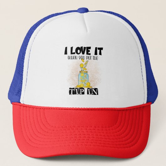 Ik hou ervan als je de Tip in een grappige Bartend Trucker Pet (Voorkant)