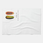 Ik hou ervan als je me Big Papaya Towel noemt Theedoek (Horizontaal)