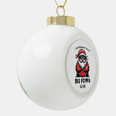 Ik hou ervan als je me Big Poppa noemt Keramische Bal Ornament (Links)