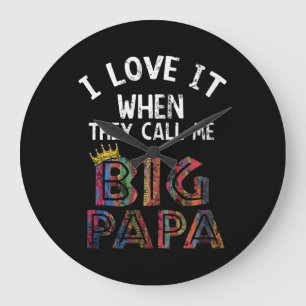 Ik hou ervan als je me Gig Papa Shirt Hip noemt Grote Klok