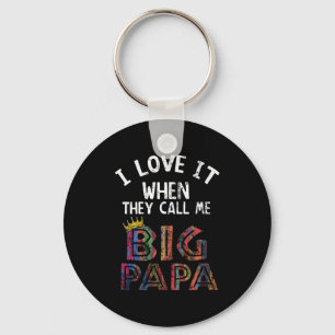 Ik hou ervan als je me Gig Papa Shirt Hip noemt Sleutelhanger