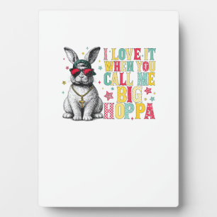 Ik hou ervan als je me grote Hoppa Bunny Pasen noe Fotoplaat