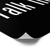 Ik hou ervan als je me kwaad praat (donker) poster (Hoek)