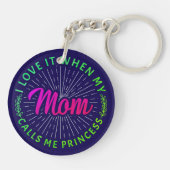Ik hou ervan als mijn moeder me prinses noemt-9510 sleutelhanger (Achterkant)