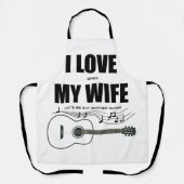 Ik hou ervan als mijn vrouw me een andere gitaar l schort (Voorkant)