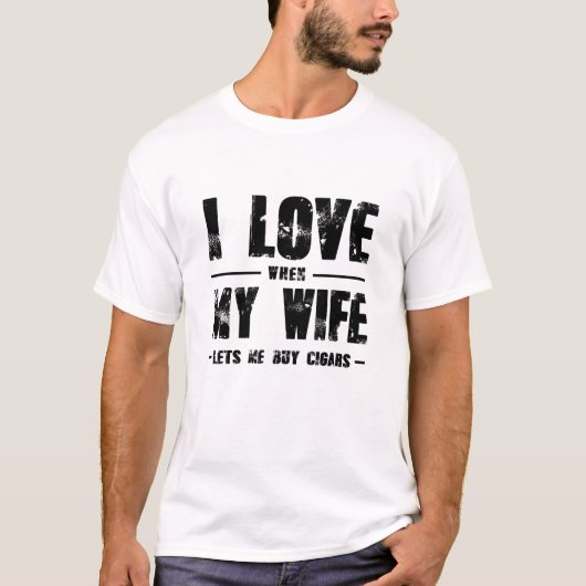 Ik hou ervan als mijn vrouw me kaartjes laat kopen t-shirt (Voorkant)