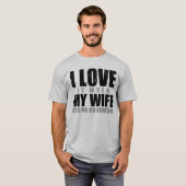 Ik hou ervan als mijn vrouw me laat jagen t-shirt (Voorkant volledig)