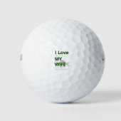 Ik hou ervan als mijn vrouw me laat vissen. golfballen (Voorkant)