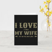 Ik hou ervan als mijn vrouw me meer Pistolen laat  Kaart (Gele Bloem)