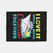 Ik hou ervan als we samen cruisen fleece deken (Voorkant (Horizontaal))