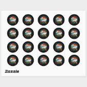 Ik hou ervan als we samen cruisen ronde sticker (Vel)