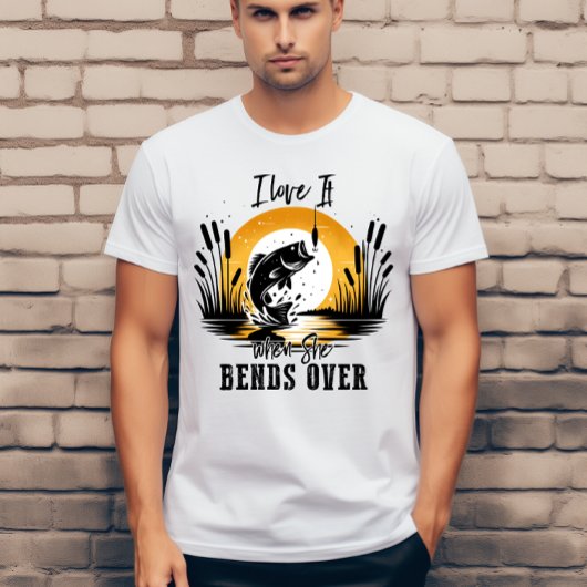 Ik hou ervan als ze ombuigt. t-shirt