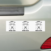 Ik hou ervan als ze over de brug komt - grappige v bumpersticker (Op auto)