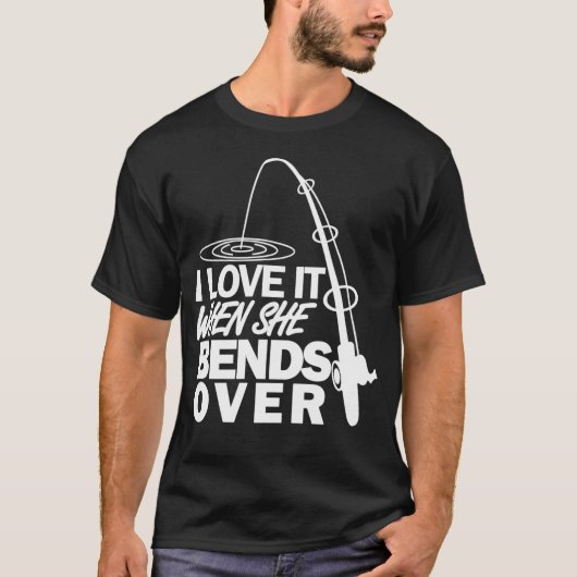 Ik hou ervan als ze over grappige Vist T-shirt (Voorkant)