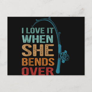 Ik hou ervan als ze over haar heen gaat, grappig V Briefkaart