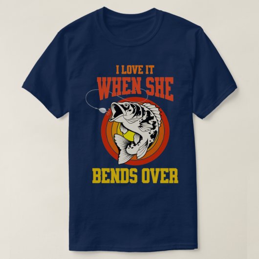 Ik hou ervan als ze zich over de grappige visliefh t-shirt (Design voorkant)
