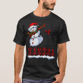 Ik hou ervan dat ik een oma Snowman Familie Kerstm T-shirt (Voorkant)