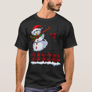 Ik hou ervan dat ik een oma Snowman Familie Kerstm T-shirt