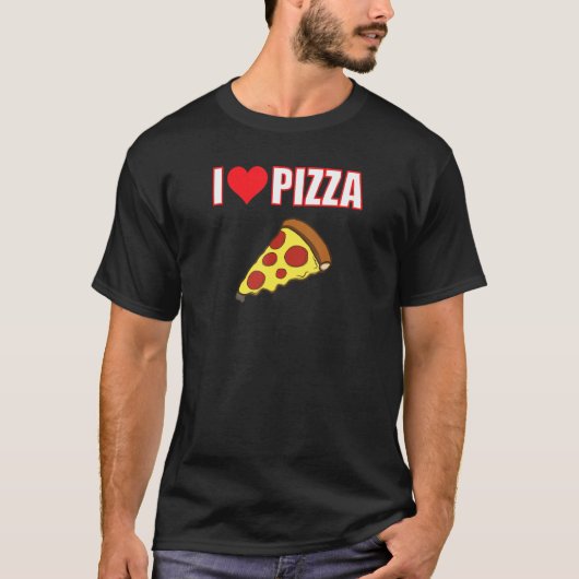 Ik hou ervan dat Pizza een manier van leven is T-shirt (Voorkant)