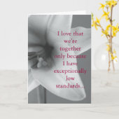 Ik hou ervan dat we samen zijn, alleen omdat... kaart (Gele Bloem)