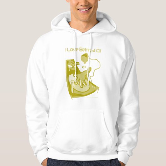 Ik hou ervan een Dj te zijn Hoodie (Voorkant)
