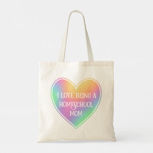 Ik hou ervan een Homeschool moeder te zijn Tote Bag (Achterkant)