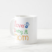Ik hou ervan een moeder te zijn koffiemok (Voorkant links)
