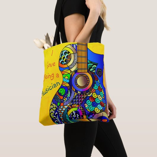 Ik hou ervan een muzikant Canvas tas te zijn (Dichtbij)
