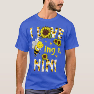 Ik hou ervan een nini zonnebloem te zijn, Moederda T-shirt
