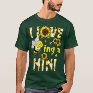 Ik hou ervan een nini zonnebloem te zijn, Moederda T-shirt