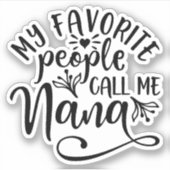Ik hou ervan een oma te zijn sticker (Voorkant)