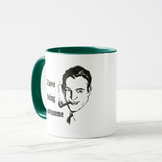 Ik hou ervan Geweldige te zijn Mok (Voorkant links)