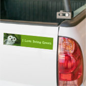 Ik hou ervan groen te zijn bumpersticker (Op Truck)