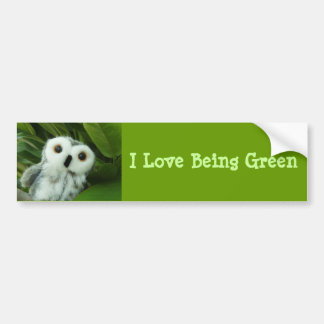 Ik hou ervan groen te zijn bumpersticker